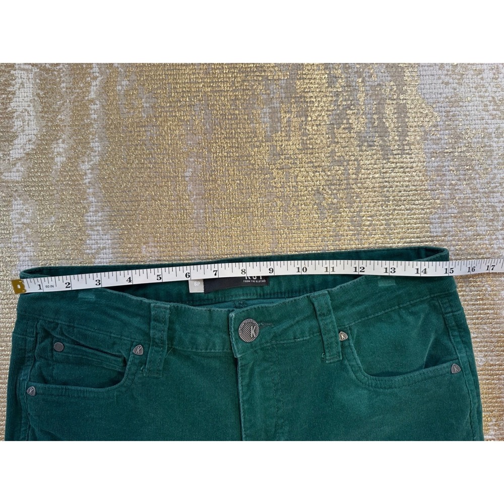 KUT FROM THE KLOTH Petite Green Diana Skinny Corduroy Pants | 6P - Picture 13 of 16